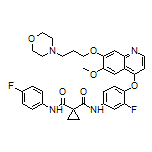 N-[3-Fluoro-4-[[6-methoxy-7-(3-morpholinopropoxy)quinolin-4-yl]oxy]phenyl]-N-(4-fluorophenyl)cyclopropane-1,1-dicarboxamide