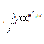 Sodium 2-[[2-Methoxy-5-[[(2,4,6-trimethoxystyryl)sulfonyl]methyl]phenyl]amino]acetate