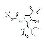 Methyl (1S,2S,3R,4R)-3-[(S)-1-Acetamido-2-ethylbutyl]-4-(Boc-amino)-2-hydroxycyclopentanecarboxylate