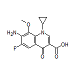 7-Amino-1-cyclopropyl-6-fluoro-8-methoxy-4-oxo-1,4-dihydroquinoline-3-carboxylic Acid