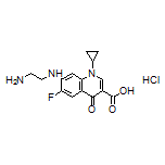 7-[(2-Aminoethyl)amino]-1-cyclopropyl-6-fluoro-4-oxo-1,4-dihydroquinoline-3-carboxylic Acid Hydrochloride