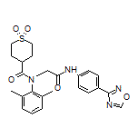 N-[2-[[4-(1,2,4-Oxadiazol-3-yl)phenyl]amino]-2-oxoethyl]-N-(2,6-dimethylphenyl)tetrahydro-2H-thiopyran-4-carboxamide 1,1-Dioxide