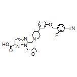 (S)-2-[[4-[3-[(4-Cyano-2-fluorobenzyl)oxy]phenyl]-1-piperidyl]methyl]-3-(2-oxetanylmethyl)-3H-imidazo[4,5-b]pyridine-5-carboxylic Acid