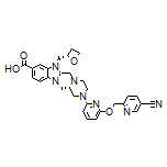 2-[[(S)-4-[6-[(5-Cyano-2-pyridyl)methoxy]-2-pyridyl]-2-methyl-1-piperazinyl]methyl]-1-[(S)-2-oxetanylmethyl]benzimidazole-6-carboxylic Acid