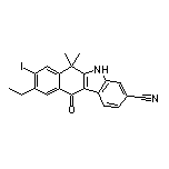 9-Ethyl-8-iodo-6,6-dimethyl-11-oxo-6,11-dihydro-5H-benzo[b]carbazole-3-carbonitrile