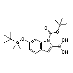 [1-(tert-Butoxycarbonyl)-6-[(tert-butyldimethylsilyl)oxy]-1H-indol-2-yl]boronic Acid
