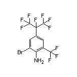 2-Bromo-4-(perfluoropropan-2-yl)-6-(trifluoromethyl)aniline