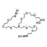 1-Azido-12-[2-[2-[2-(2-azidoethoxy)ethoxy]ethoxy]ethyl]-3,6,9,15,18,21-hexaoxa-12-azatetracosan-24-oic Acid