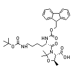 (4S,5R)-3-[(S)-2-(Fmoc-amino)-6-(Boc-amino)hexanoyl]-2,2,5-trimethyloxazolidine-4-carboxylic Acid
