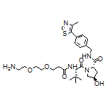 (2S,4R)-1-[(S)-2-[3-[2-(2-Aminoethoxy)ethoxy]propanamido]-3,3-dimethylbutanoyl]-4-hydroxy-N-[4-(4-methylthiazol-5-yl)benzyl]pyrrolidine-2-carboxamide