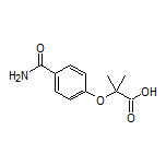 2-(4-Carbamoylphenoxy)-2-methylpropanoic Acid