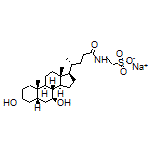 Sodium 2-[(R)-4-[(3R,5S,7S,8R,9S,10S,13R,14S,17R)-3,7-Dihydroxy-10,13-dimethylhexadecahydro-1H-cyclopenta[a]phenanthren-17-yl]pentanamido]ethanesulfonate