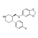 (3S,4R)-3-[(Benzo[d][1,3]dioxol-5-yloxy)methyl]-4-(4-fluorophenyl)piperidine