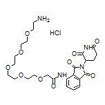 17-Amino-N-[2-(2,6-dioxopiperidin-3-yl)-1,3-dioxoisoindolin-4-yl]-3,6,9,12,15-pentaoxaheptadecan-1-amide Hydrochloride