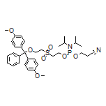 2-[[2-[Bis(4-methoxyphenyl)(phenyl)methoxy]ethyl]sulfonyl]ethyl (2-Cyanoethyl) Diisopropylphosphoramidite