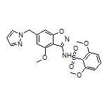 N-[6-[(1-Pyrazolyl)methyl]-4-methoxy-3-benzisoxazolyl]-2,6-dimethoxybenzenesulfonamide