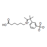 6-(2,3,3-trimethyl-5-sulfo-3-hydroindolyl)hexanoic acid