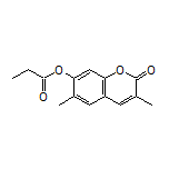 3,6-Dimethyl-2-oxo-2H-chromen-7-yl propionate