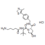 (2S,4R)-1-[(S)-2-(5-Aminopentanamido)-3,3-dimethylbutanoyl]-4-hydroxy-N-[4-(4-methyl-5-thiazolyl)benzyl]pyrrolidine-2-carboxamide Hydrochloride