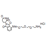 4-[[2-[2-[2-(2-Aminoethoxy)ethoxy]ethoxy]ethyl]amino]-2-(2,6-dioxo-3-piperidyl)isoindoline-1,3-dione Hydrochloride