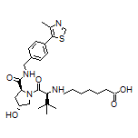 7-[[(S)-1-[(2S,4R)-4-Hydroxy-2-[[4-(4-methyl-5-thiazolyl)benzyl]carbamoyl]-1-pyrrolidinyl]-3,3-dimethyl-1-oxo-2-butyl]amino]heptanoic Acid