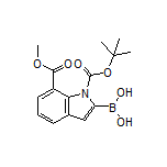 1-Boc-7-(methoxycarbonyl)indole-2-boronic Acid