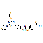 4-[3-[4-(4,6-Dimorpholino-1,3,5-triazin-2-yl)phenyl]ureido]benzoic Acid