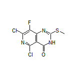 5,7-Dichloro-8-fluoro-2-(methylthio)pyrido[4,3-d]pyrimidin-4(3H)-one