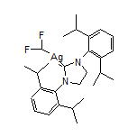 [1,3-Bis(2,6-diisopropylphenyl)imidazolidin-2-ylidene](difluoromethyl)silver