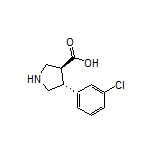 (3S,4R)-4-(3-Chlorophenyl)pyrrolidine-3-carboxylic Acid