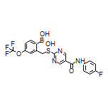 2-[[[5-[(4-Fluorophenyl)carbamoyl]-2-pyrimidinyl]thio]methyl]-4-(trifluoromethoxy)phenylboronic Acid