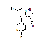 6-Bromo-4-(6-fluoro-3-pyridyl)pyrazolo[1,5-a]pyridine-3-carbonitrile