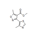 Methyl 5-Methyl-3-(4-methyl-5-thiazolyl)isoxazole-4-carboxylate