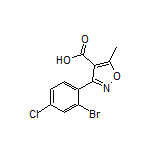 3-(2-Bromo-4-chlorophenyl)-5-methylisoxazole-4-carboxylic Acid