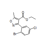 Ethyl 3-(2-Bromo-5-chlorophenyl)-5-methylisoxazole-4-carboxylate