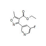 Ethyl 3-(5-Fluoro-3-pyridyl)-5-methylisoxazole-4-carboxylate
