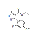 Ethyl 3-(2-Fluoro-4-methoxyphenyl)-5-methylisoxazole-4-carboxylate