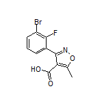 3-(3-Bromo-2-fluorophenyl)-5-methylisoxazole-4-carboxylic Acid