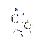 Methyl 3-(3-Bromo-2-fluorophenyl)-5-methylisoxazole-4-carboxylate
