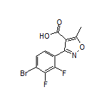 3-(4-Bromo-2,3-difluorophenyl)-5-methylisoxazole-4-carboxylic Acid
