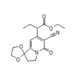 Ethyl 2-(6’-Cyano-5’-oxo-3’,5’-dihydro-2’H-spiro[[1,3]dioxolane-2,1’-indolizin]-7’-yl)butanoate