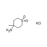 4-Amino-4-methyltetrahydro-2H-thiopyran 1,1-Dioxide Hydrochloride