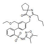 4’-[(2-Butyl-4-oxo-1,3-diazaspiro[4.4]non-1-en-3-yl)methyl]-N-(4,5-dimethyl-3-isoxazolyl)-2’-(ethoxymethyl)-[1,1’-biphenyl]-2-sulfonamide