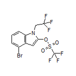 4-Bromo-1-(2,2,2-trifluoroethyl)-2-indolyl Trifluoromethanesulfonate