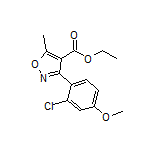 Ethyl 3-(2-Chloro-4-methoxyphenyl)-5-methylisoxazole-4-carboxylate