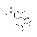 3-(2-Fluoro-4-nitrophenyl)-5-methylisoxazole-4-carboxylic Acid
