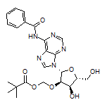 [[(2R,3R,4R,5R)-2-(6-Benzamido-9H-purin-9-yl)-4-hydroxy-5-(hydroxymethyl)tetrahydrofuran-3-yl]oxy]methyl Pivalate