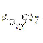 N-[4-[[6-[4-(Trifluoromethyl)phenyl]-4-pyrimidinyl]oxy]-2-benzothiazolyl]acetamide