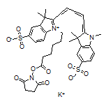 Potassium 1-[6-[(2,5-Dioxo-1-pyrrolidinyl)oxy]-6-oxohexyl]-3,3-dimethyl-2-[5-(1,3,3-trimethyl-5-sulfonatoindolin-2-ylidene)penta-1,3-dien-1-yl]-3H-indol-1-ium-5-sulfonate