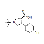 (3S,4R)-1-(tert-Butyl)-4-(4-chlorophenyl)pyrrolidine-3-carboxylic Acid